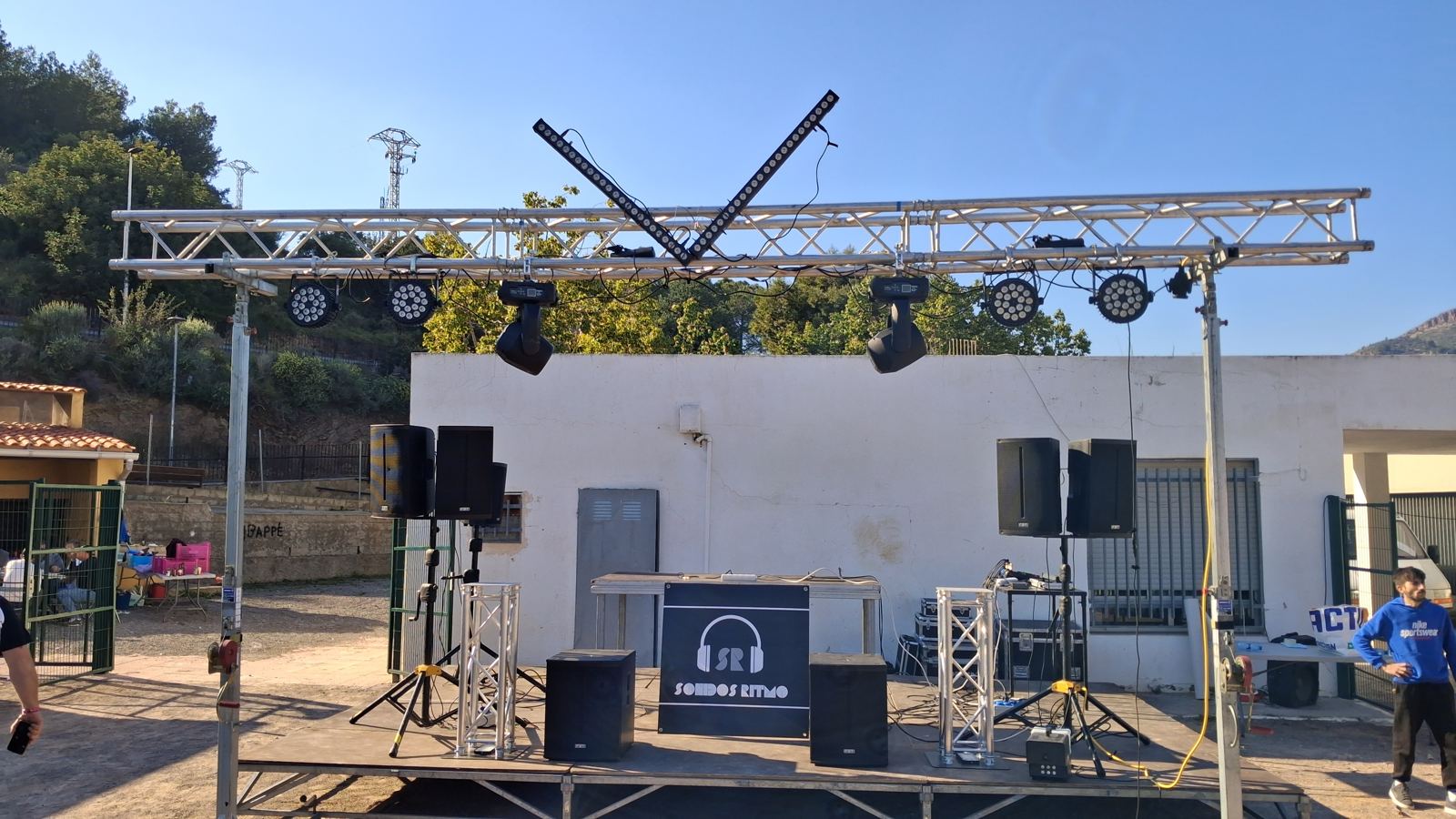 Montaje fiesta exterior